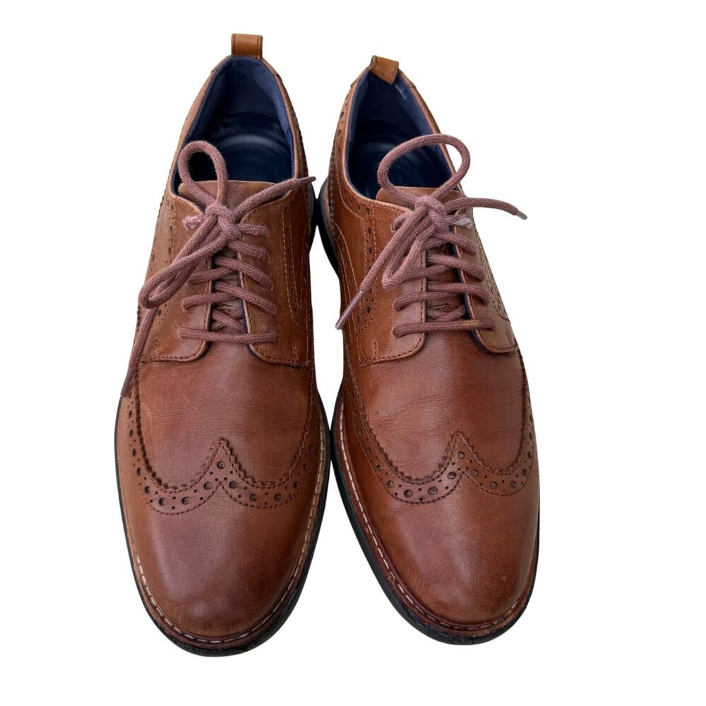 Cole Haan Grand Shadowlite Wingtip Oxfords Brown Leather Lace Up Men’s - Size 8 - Picture 3 of 8